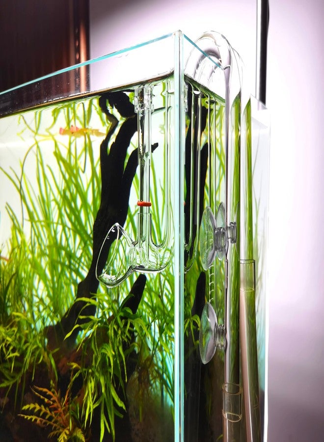 JARDLI Glass Lily Pipe Outflow with Surface Skimmer for Planted Tank Aquarium (17mm for 16/22mm (5/8'' i.d.) tubing) - Image 5